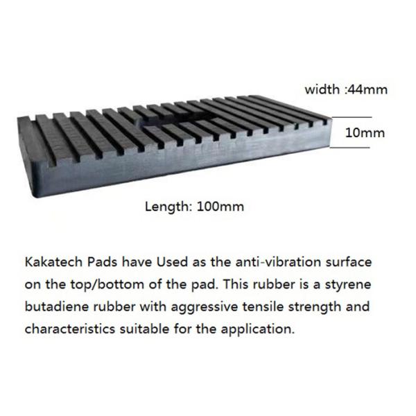 ISO9001 Anti Vibration Mounting Pads HVAC AC Black Rubber Foot