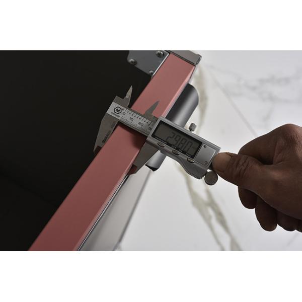 Mirrored Bathroom Vanity Units , Aluminium Single Sink Corner Vanity