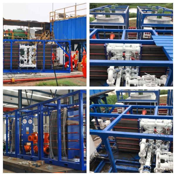 Drilling Oil Sludge Treatment System High Temperature Seawater Mud Cooling System