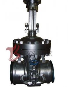 China Cast Steel Flex / Solid Wedge Gate Valve With Bypass Valve HF Seal API / DIN Standard on sale