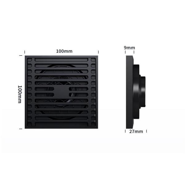 Modern Brass Bathroom Shower Drain , Square Floor Drain With Sink Hygienic Cover Pad