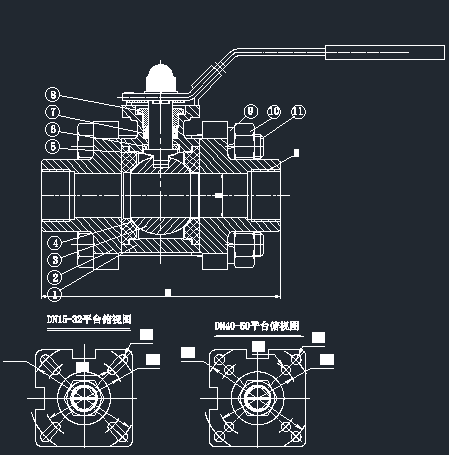 3PC Stainless Steel Ball Valves 1000WOG with Pneumatic Actuator BSP Connection