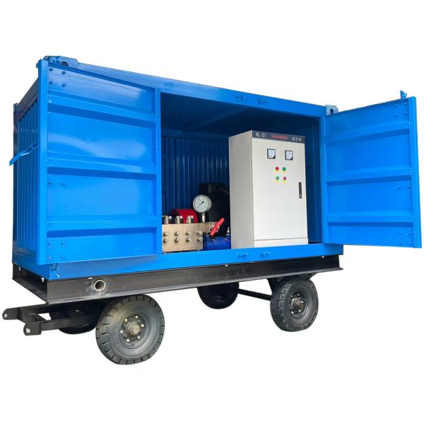 Powerful Industrial Water Jet Cleaning Machine 60l/Min 55kw Power Source