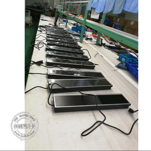 Open Frame Optional Stretched Lcd Display Bar Screen 19 Inch 350 Nits Brightness for Bus Supermarket Shelf