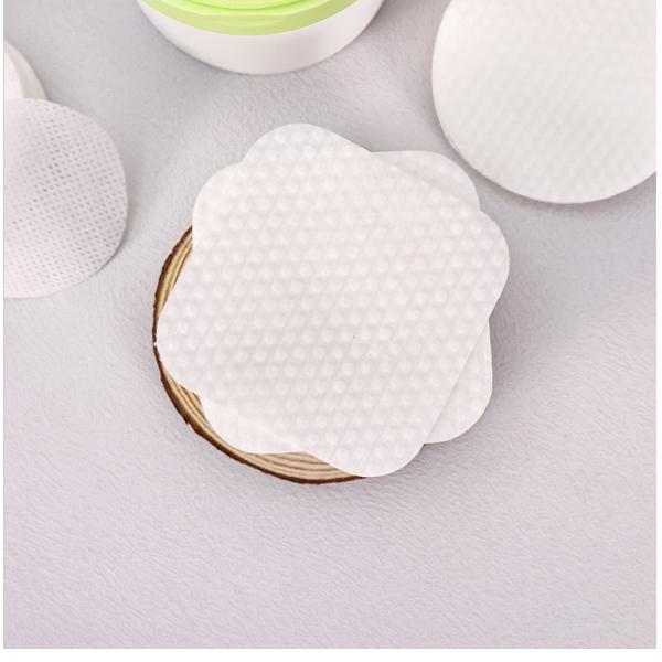 Nonwoven Organic Cotton Makeup Pads Wet Compress Cotton Squares For Face