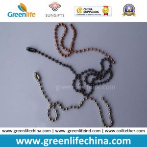 Quality Customized Silver/Gunmetal Black/Rose Gold Bead Ball Jewelry Chain wholesale