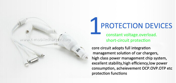 iphone charger with 3 exlusive ports /car phone charger/cell phone charger/ipad charger