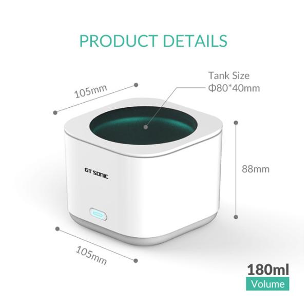 Supersonic Portable Ultrasonic Cleaner 10W ABS Housing 40kHZ With SUS Tank