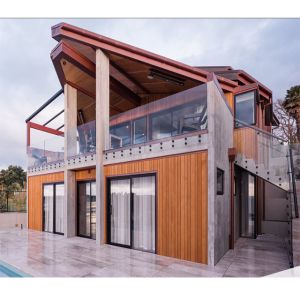 Outdoor Aluminum Balustrade Glass Fence Laminated Glass Balustrades