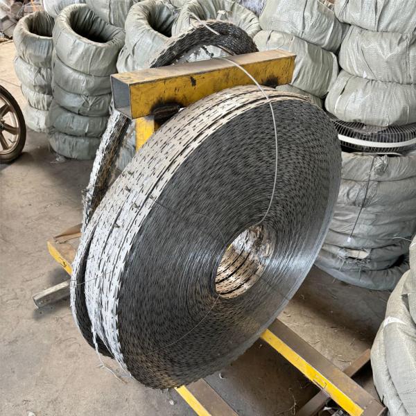 KN Hot Selling High Safety Hot-Dip Galvanized Barbed Shaver Wire Mesh, Suitable For Prisons/Airports