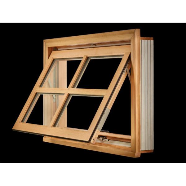 Double Glazed Black Aluminum Alloy Awning Windows