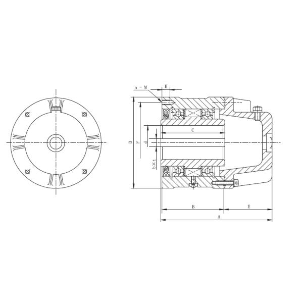 Lubricated Backstop 1960r/Min Sprag Type Clutch With Oil Storage