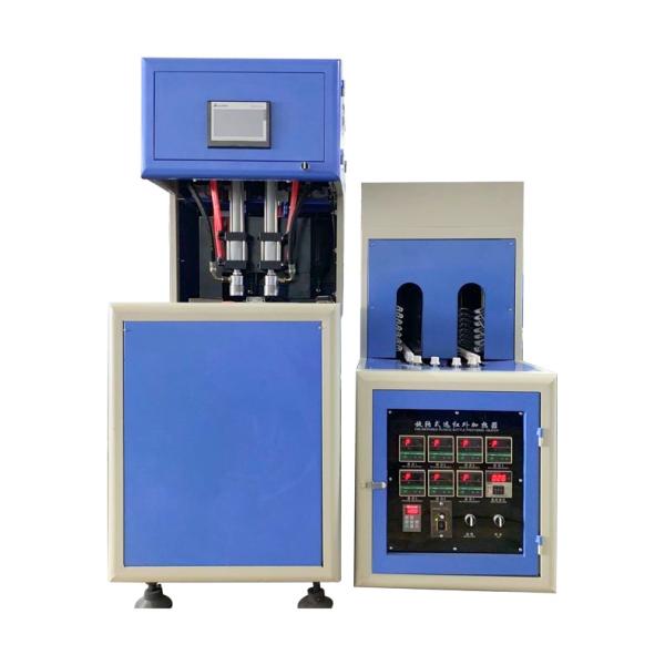 Semi Automatic Plastic Pet Mineral Water Bottle Blowing Machine 2 Cavid 4 Cavities