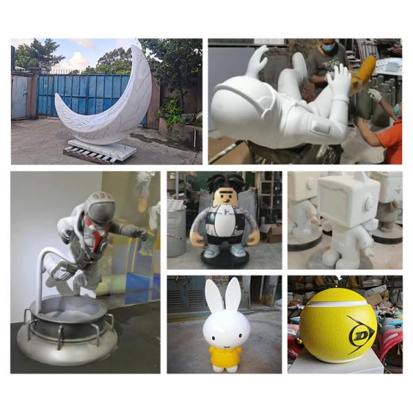 Customized Park Decor Fiberglass Life Size Animal Sculpture Handmade Polished Finish