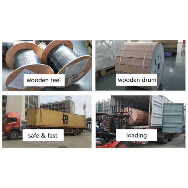 MDPE Jacket Outdoor Aerial Fiber Optic Cable 8.0mm Diameter