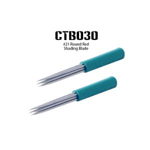 China Green Round Medical Stainless Steel Tattoo Needles Gamma Rays Sterilized on sale