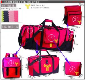 Quality 600D polyester foldable travel bag 3 sets traveling luggage Travel Bag Sets wholesale