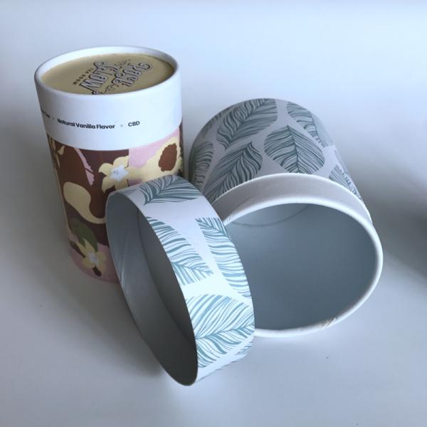 Custom Biodegradable 83.3mm A4 Kraft Paper Tube Packaging