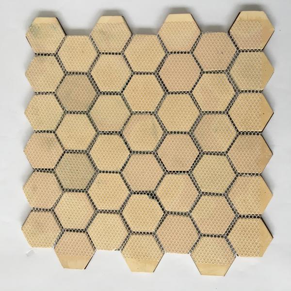 Hot sale Bronze Cooper Brass Metallic Stainless Steel Hexagon Mosaic Tile For Wall and Backsplash