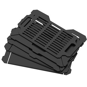 20 inch Outdoor Portable Firepit with BBQ Tray Detachable Wood-Burning Fire Pit Log Stove Fireplace