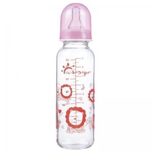 China Heat Resistant Standard Neck 9oz 250ml Glass Baby Feeding Bottles on sale