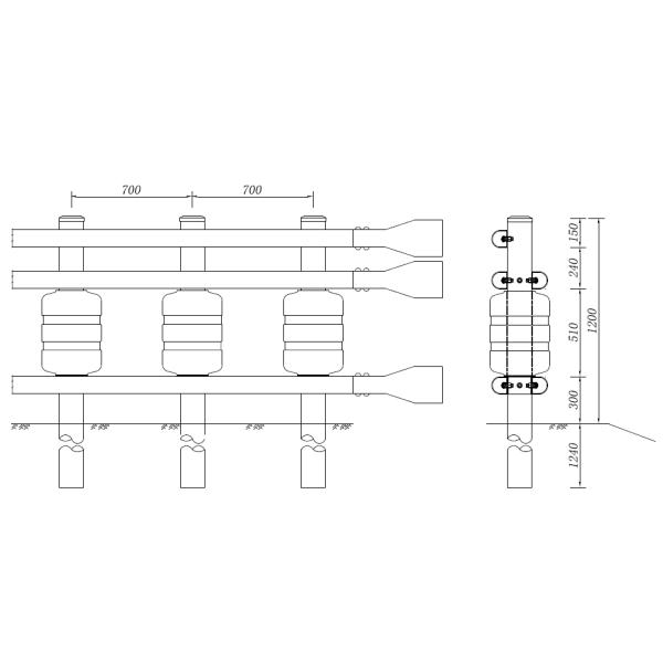 Stainless Steel Hot Dipped Galvanized Road Safety Roller Barrier at Affordable Prices