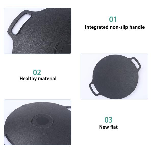 Multipurpose Korean Style Stovetop Grill Pan Die Cast Aluminum Raffinate Outdoor