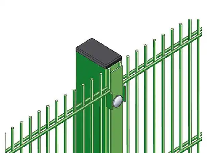 Aesthetic Double Loop Wire Fencing Gray PVC-Coated for Villa Communities