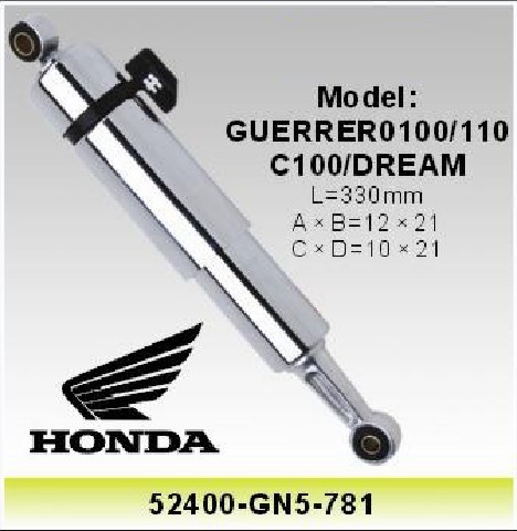 Honda Futura 110 Motorcycle Shock Absorber , Motor Spare Parts 330mm Shocks