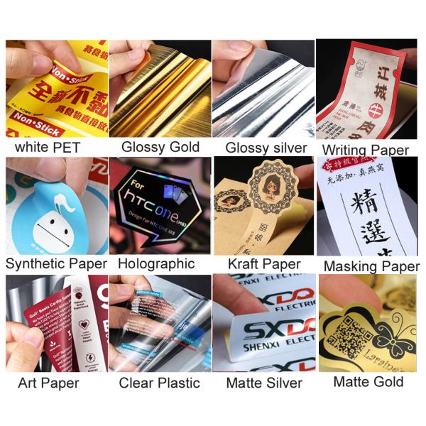 Custom Silver Foil Stickers – Waterproof Self-Adhesive Metallic Labels With Artwork Printing