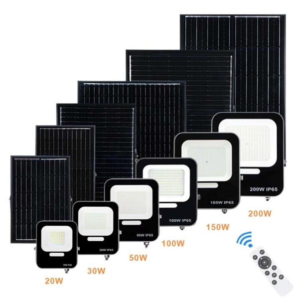 Waterproof Solar Powered Flood Lights 200 W 110 lm/W 6000K 50000hrs Lifespan