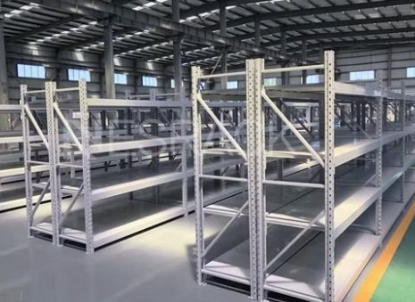 Boltless Or Welding Type Medium Duty Racking Metal Industrial Longspan Shelving