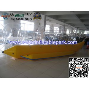 Quality Fire resistance Yellow Banana Fishing Boats For Commercial Rental wholesale