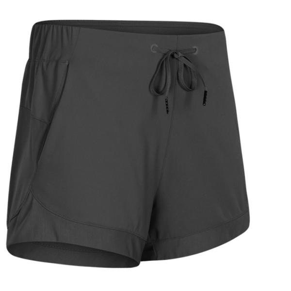 Womens Fitness Running Shorts High Waist Sports Workout Shorts With Pockets