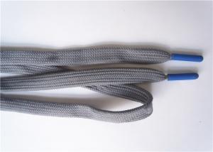 China Apparel Cotton Flat Shoe Laces Environmental Wax OEM Service on sale