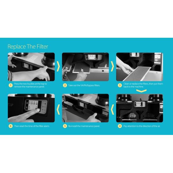 Holtop CFA 350T Compact HRV High Efficiency Top Port Vertical Heat Recovery Ventilator