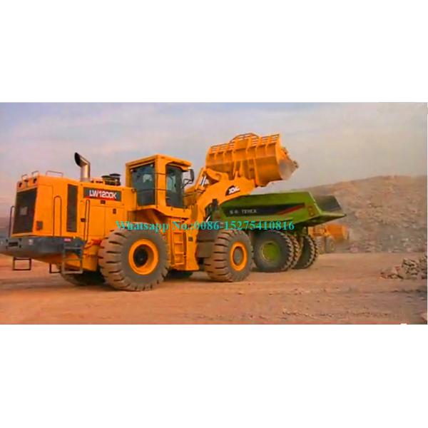 Heavy Load 12ton Large Wheel Loader XCMG LW1200K with 6.5m3 Rock Bucket use imported 418kw Cummins Engine