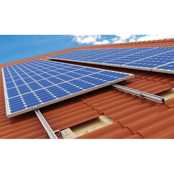 Flexible Aluminum Solar Mounting System For Tile Roof Household System