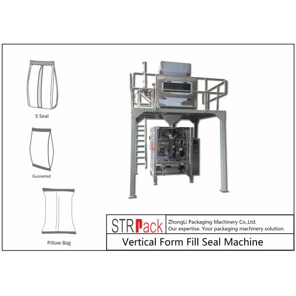 Detergent Powder Granule Packing Machine 15 - 70 Bags / Min Packing Speed With Linear Scale Weigher
