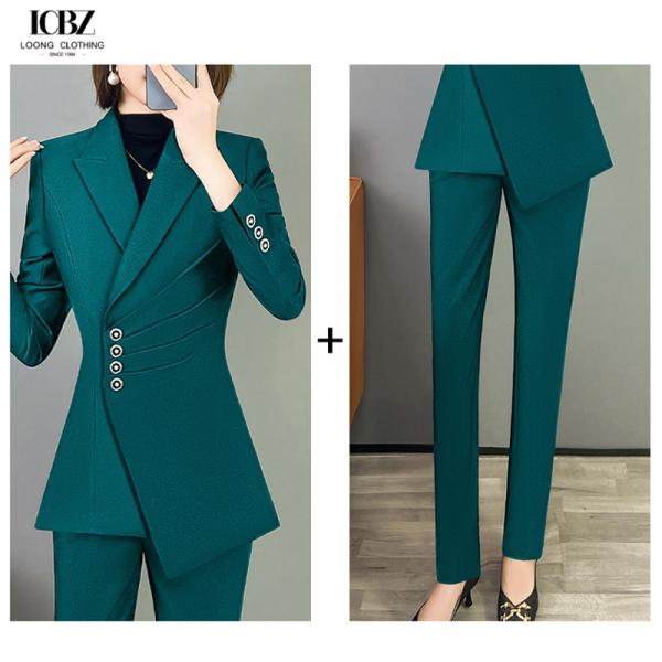 Skirts Suits Closure Type Single Button Two Pieces Formal Ladies Business Woman Suit