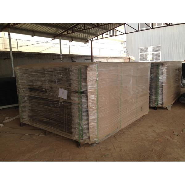 2.4m X 2.4m SHS 65mm Tube Black Garrison Garden Fence Panels Half Price Fence Panels