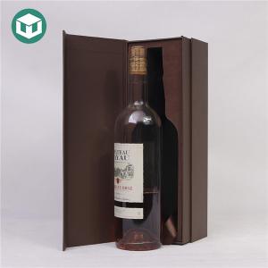 Quality Velvet Insert Spot UV F Flute Pantone Wine Packaging Boxes wholesale