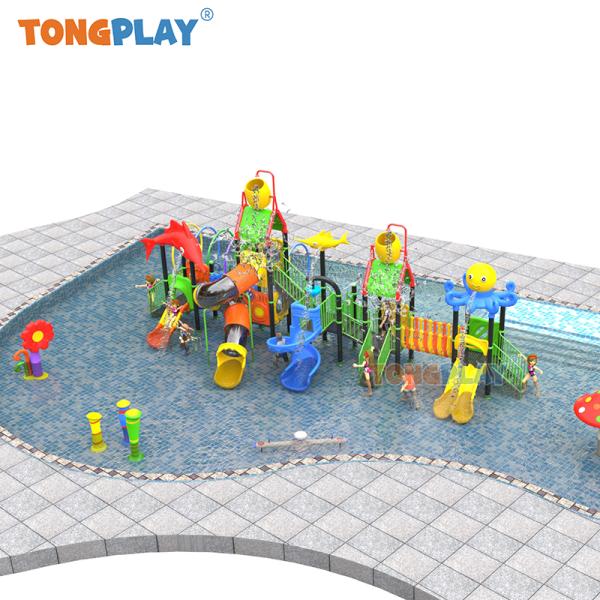 Factory Water Playground Equipment Outdoor Water Park Equipment Fiberglass Plastic Kids Slide