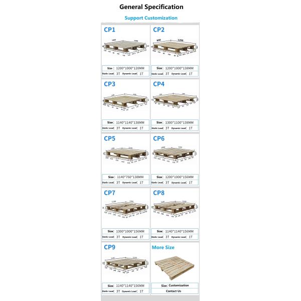 Single Face Recycled Wooden Pallet Epal Industrial Wooden Pallet