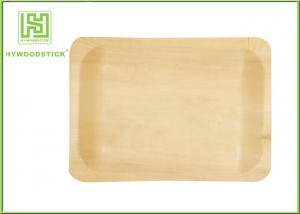Quality Different Shape Wooden Pizza Plate Fast Food Trays With FSC FDA Certificated wholesale