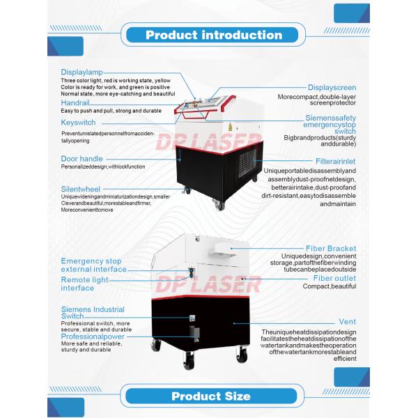 300W Pulse Fiber Handheld Laser Cleaning Machine Raycus Max IPG JPT Optional