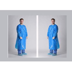 Buy cheap 35-60G Polyethylene Disposable Isolation Gowns Yellow 110x193CM Gowns With Open from wholesalers