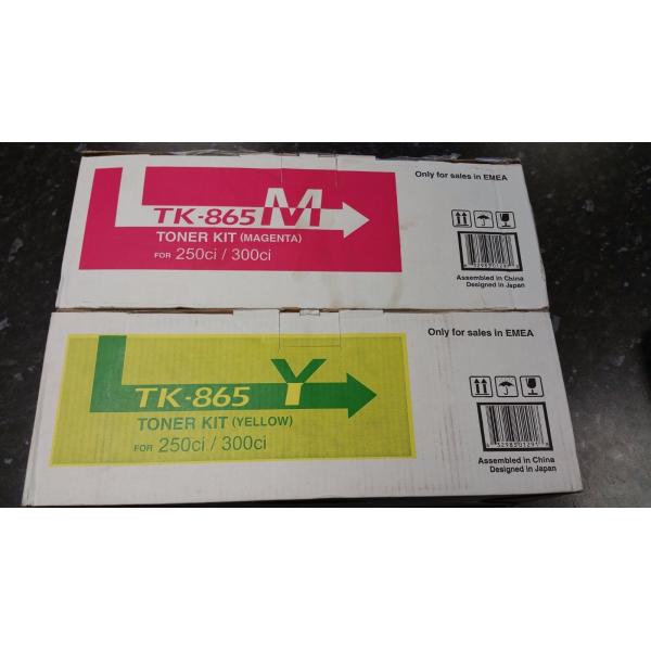 Kyocera Taskalfa Toner 250CI Rainbow Set TK865 12000 Page Yield