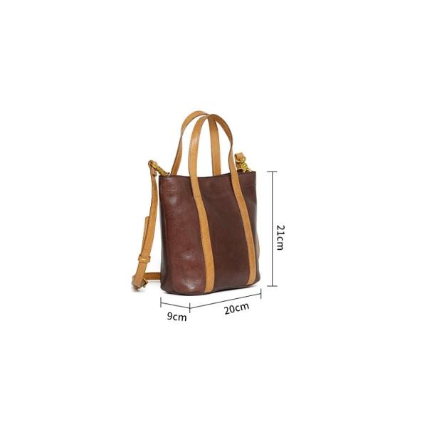 Handmade Vegetable Tanned Cowhide Full Grain Leather Handbags