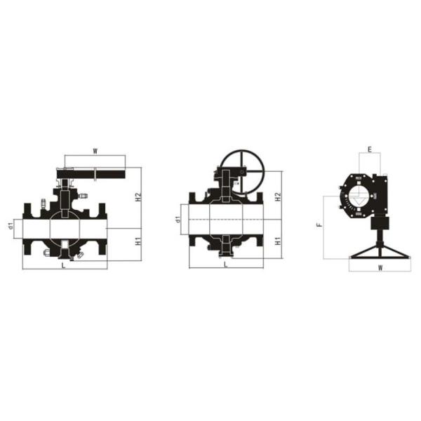 Class 600 Carbon Steel Flanged Ball Valve WCC Ball Valve API6D